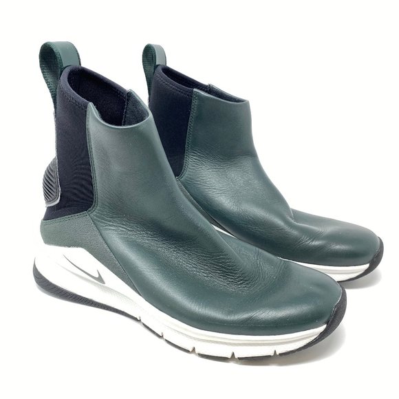 Nike Shoes - Nike Rivah High Premium Leather Shoes Green AA1112